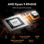 GEEKOM A8 Max Mini PC with AMD Ryzen 9 8945HS, Twin 2.5G LAN Mini Gami... - Image 4