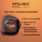 L'Oreal Paris Infallible As much as 24H Contemporary Put on Comfortable Matte Longwear Bron... - Image 7