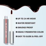 Cilrofelr Peel Off Lip Liner Stain with Tweezer, Lengthy Put on Tattoo Lip ... - Image 4