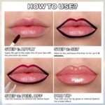 Cilrofelr Peel Off Lip Liner Stain with Tweezer, Lengthy Put on Tattoo Lip ... - Image 7