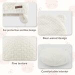 Duoyeree Children Child Hat Gentle Heat Cable Knit Beanie Toddler Lady Fall W... - Image 4