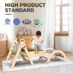BlueWood Pikler Triangle Set 7in1 Foldable Child Climbing Toys Picket M... - Image 3