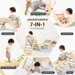 BlueWood Pikler Triangle Set 7in1 Foldable Child Climbing Toys Picket M... - Image 4