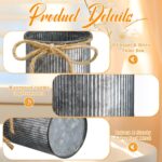 Domensi 4.33 Inch Petite Farmhouse Vase Decor Classic Flower Vase with... - Image 4