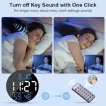 Digital Wall Clock, 10 in Wall Clock with Massive LED Show Seconds Di... - Image 4