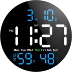 Digital Wall Clock, 10 in Wall Clock with Massive LED Show Seconds Di... - Image 7