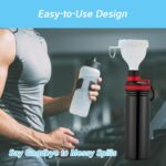 Protein Powder Funnel Set Journey Protein Powder Containers White with ... - Image 3