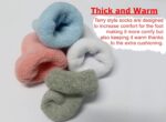 RATIVE New child Child Socks 0-6,6-12 Months Terry Flip Cuff Socks for Bo... - Image 3