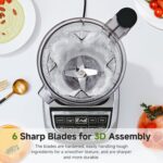 AMZCHEF Skilled Blender for Smoothies,4 Features,1800W Smoothie ... - Image 5