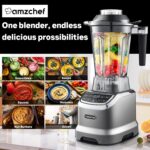 AMZCHEF Skilled Blender for Smoothies,4 Features,1800W Smoothie ... - Image 7