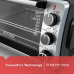 BLACK+DECKER TO1950SBD 6-Slice Convection Oven, Black/Silver - Image 5