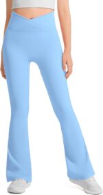 JOCMIC Ladies Flare Leggings Youngsters Bell Backside Excessive Waisted Dance Yoga F... - Image 3