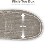 Mens Slip On Sneakers, Mens Boat Sneakers with Arch Help, Orthopedic Canv... - Image 6