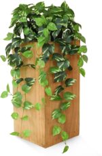 Faux Pothos Hanging Vegetation - Set of two Synthetic Silk Ivy Vines with P... - Image 3