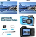 UHD 8K Underwater Digicam, 70MP 33FT WiFi Waterproof Digital Digicam wit... - Image 8