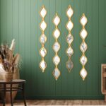 Qunclay Teardrop Mirror Wall Artwork Ornamental Mirror Wall Decor Lengthy Nar... - Image 5