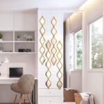 Qunclay Teardrop Mirror Wall Artwork Ornamental Mirror Wall Decor Lengthy Nar... - Image 6