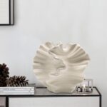 Ceramic Vase - Set of two for House Decor,White Flower Form Pampas Vases... - Image 5