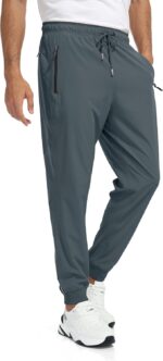 Rapoo Males's Light-weight Joggers Pants Fast Dry Exercise Observe Working ... - Image 3