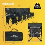 VictoryGear Transportable Soccer Bench – 6 Seat Folding Staff Chair with 8 P... - Image 3