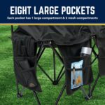 VictoryGear Transportable Soccer Bench – 6 Seat Folding Staff Chair with 8 P... - Image 4
