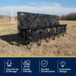 VictoryGear Transportable Soccer Bench – 6 Seat Folding Staff Chair with 8 P... - Image 6