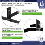 Joist Mount Pull Up Bar with Further {Hardware} and Mounting Template for ... - Image 3