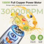 KOIOS Smoothie Blender, Max 1000w Private Blender for Shakes and Smoo... - Image 3