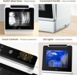 HAVA Countertop Dishwasher, 8 Wash Packages NEW Upgraded Mannequin Portabl... - Image 7