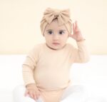 Cinaci 6 Pack Smooth Turban Hats with Bow Donut Nursery Hospital Caps Be... - Image 4