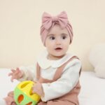 Cinaci 6 Pack Smooth Turban Hats with Bow Donut Nursery Hospital Caps Be... - Image 5