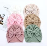 Cinaci 6 Pack Smooth Turban Hats with Bow Donut Nursery Hospital Caps Be... - Image 10