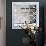 Wocred 2 PCS Sq. Wall Mirror,Attractive Rustic Farmhouse Accent Mirro... - Image 3