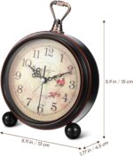Classic Desk Alarm Clock - 8# Vintage Silent Desk Clock Ornamental Qu... - Image 3