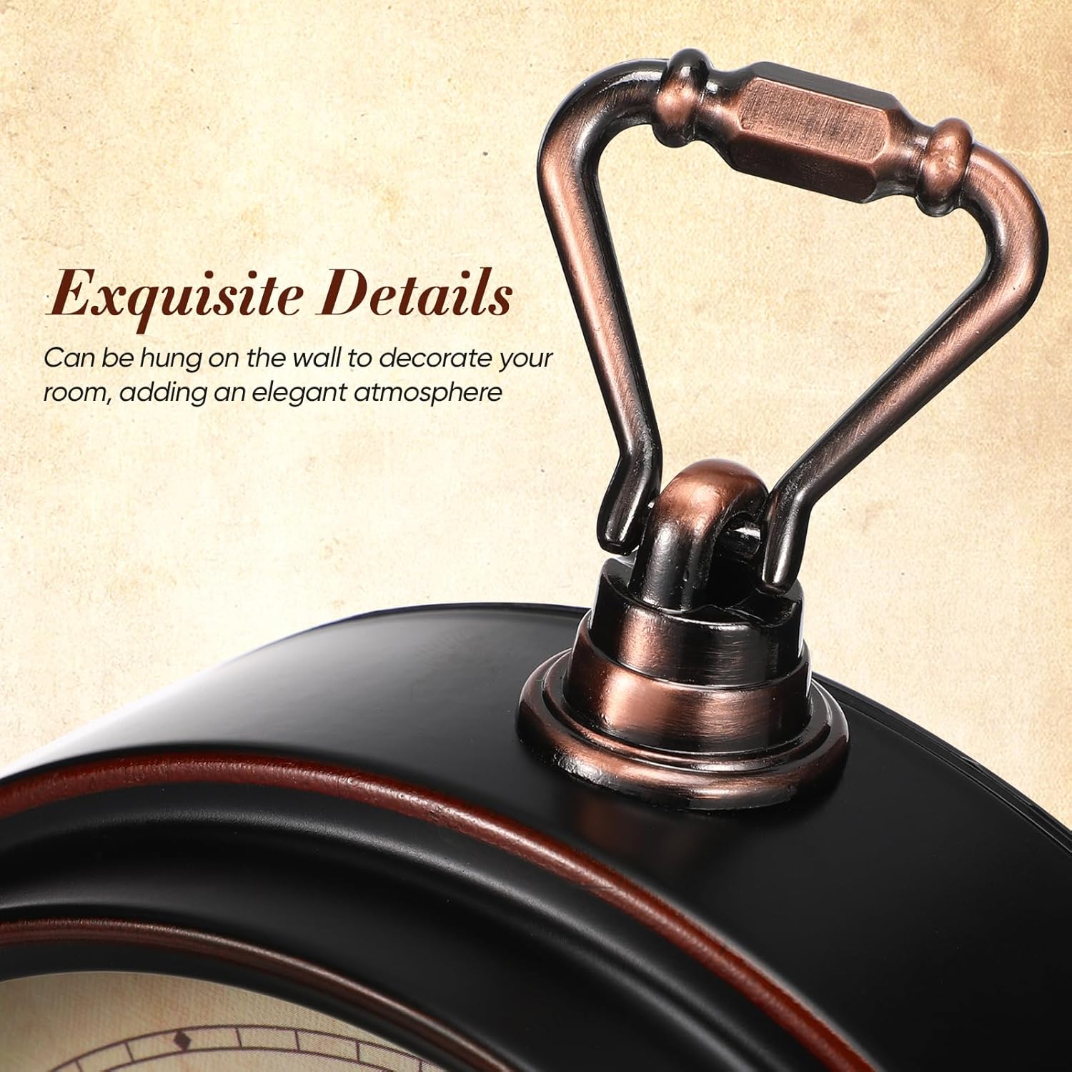 Classic Desk Alarm Clock - 8# Vintage Silent Desk Clock Ornamental Qu... - Image 5