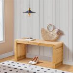 HOOBRO Eating Bench, 35 inch Bamboo Entryway Bench, Farmhouse Kitchen ... - Image 7