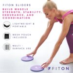 Core Sliders with Mesh Pouch – Twin-Sided Exercise Sliders Disc for Foo... - Image 4