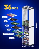 Nargos Video Recreation Storage Stand Tower for PS5/ PS4/ PS3/ Xbox Sequence S... - Image 3