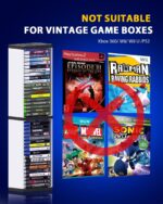 Nargos Video Recreation Storage Stand Tower for PS5/ PS4/ PS3/ Xbox Sequence S... - Image 4