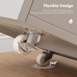 INMOZATA Fridge Cupboard Massive Fridge Stand with Storage Printer Tables... - Image 7