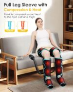Leg Massager with Warmth and Air Compression, Foot Calf & Thigh Therapeutic massage ... - Image 3