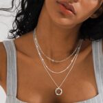 Layered Silver Necklaces for Ladies, Sterling Silver Stackable Stack Ch... - Image 4