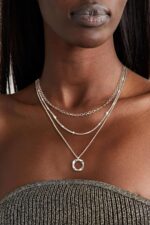 Layered Silver Necklaces for Ladies, Sterling Silver Stackable Stack Ch... - Image 5
