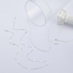 Layered Silver Necklaces for Ladies, Sterling Silver Stackable Stack Ch... - Image 8