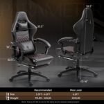 Dowinx Gaming Chair Huge and Tall, Ergonomic Gamer Chair for Adults wit... - Image 4