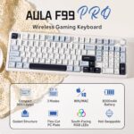 Aula F99 PRO 96% Mechanical Gaming Keyboard, BT5.0/USB-C/2.4GHz Wirele... - Image 3