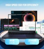 17 Inch Laptop computer, Laptop computer Pc, Win 11,8GB RAM 256GB SSD, Celeron Qua... - Image 6