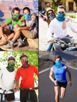8 Pcs Summer time Camo Neck Gaiter Scarf Bandanas for Males Solar Hoods Balacla... - Image 4