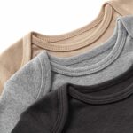 Burt's Bees Child Unisex Brief Sleeve Natural Cotton Bodysuits, 3-Pack - Image 8