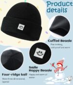 Toddler Child Beanie Hat 6 Packs, Double Layer Knit Toddler Winter Hat W... - Image 3